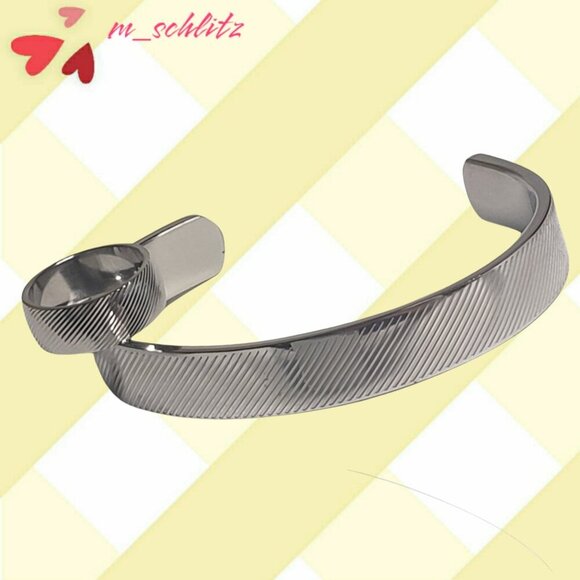 Camille Lucie Jewelry - Stainless Stripped Band and Bracelet Set by Camille - Size 8
